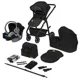 Carucior 3 in 1 Lionelo Bianka Black Onyx foto