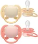 Suzete din silicon Philips Avent Ultra Soft Roz/Portocaliu (0-6 luni), 2 buc. foto