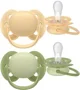 Suzete din silicon Philips Avent Ultra Soft Galben/Verde (6-18 luni), 2 buc. foto
