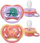 Suzete din silicon Philips Avent Ultra Air Mov/Roz (18+ luni), 2 buc. foto