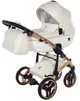 Carucior 2 in 1 Junama Fluo Line v3 indyvidual Alb-roz foto