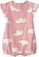 Carter's Короткий комбинезон с принтом Pink Hippo foto