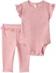 Carter's Комплект 2 в 1 Pink Lemon - боди и штаны foto