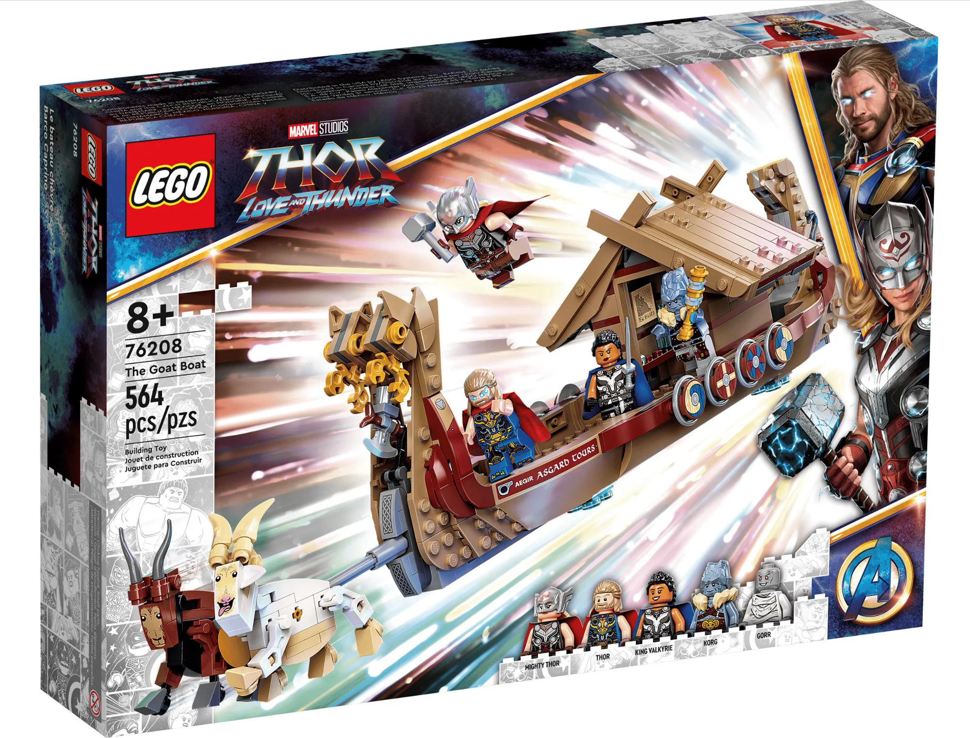 image for Set de constructie Lego Marvel Corabia lui Thor, 564 el. foto