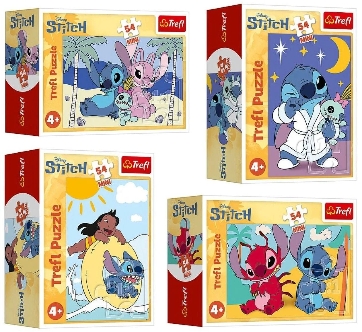 image for Puzzle Trefl Stitch and his world, 54 el. foto