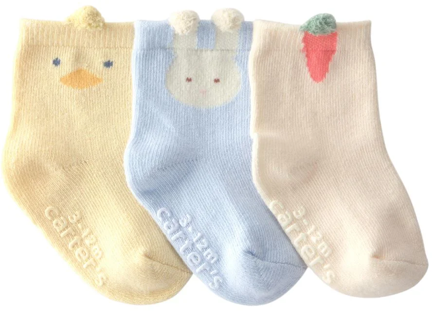 image for Carter's Набор из 3 пар носочков Easter Bootie foto