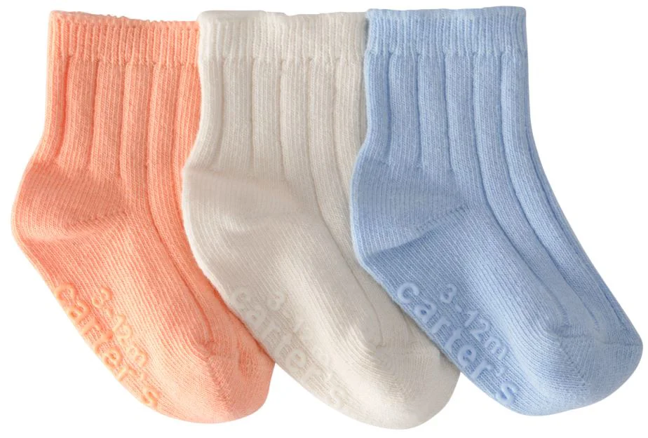 image for Carter's Set 3 perechi de sosete Seasonal Orange&Blue&Cream foto