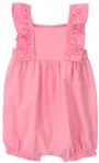 Carter's Salopeta scurta din bumbac Pink Eyelet foto