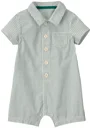 Carter's Короткий хлопковый комбинезон Green Stripe foto