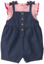 Carter's Set 2 piese Chambray Shortall - tricou si salopeta foto