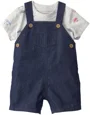 Carter's Set 2 piese Boat Chambray Shortall - tricou si salopeta foto
