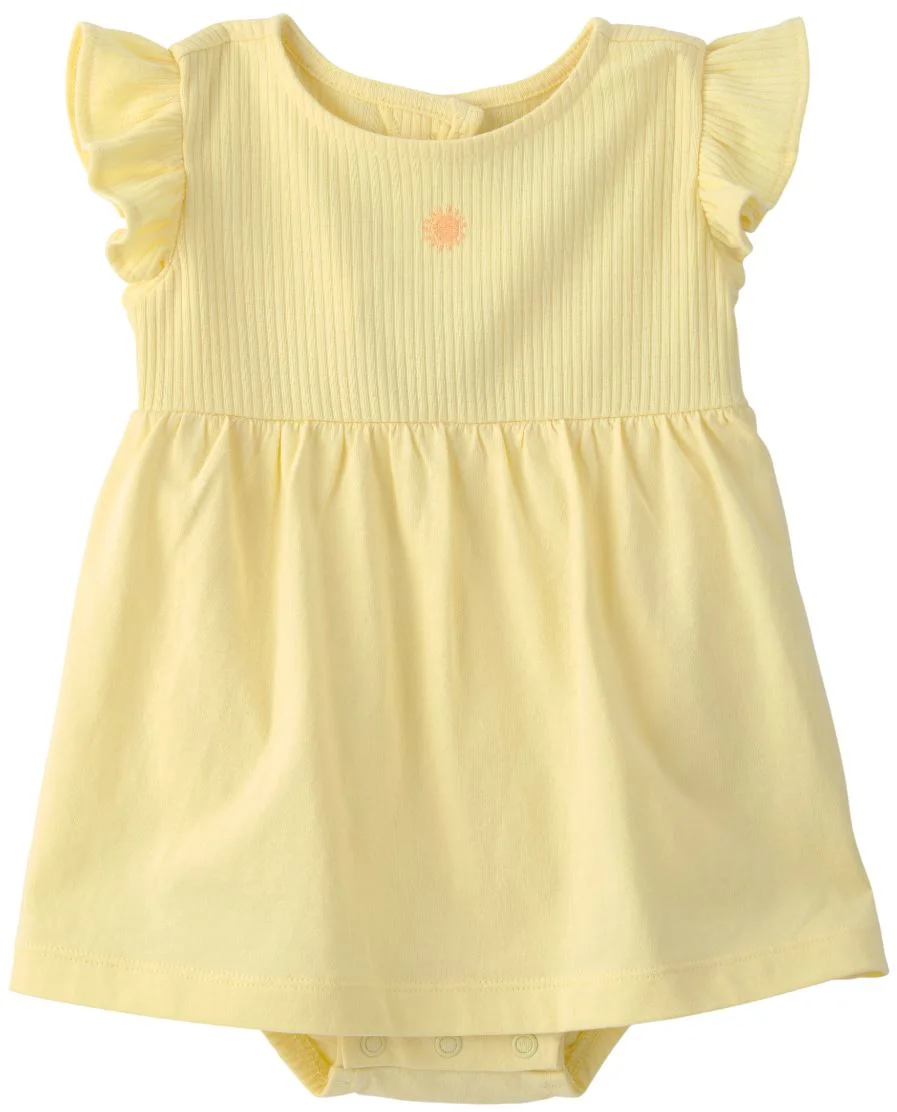 image for Carter's Rochita-body din bumbac Yellow Sun Jersey foto