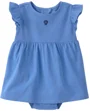 Carter's Rochita-body din bumbac Blue Seashell Jersey foto
