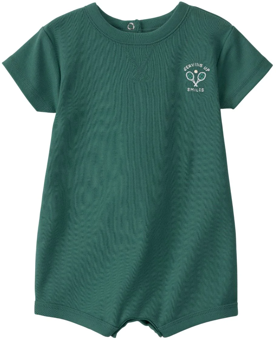 image for Carter's Salopeta scurta din bumbac Green Tennis Club foto