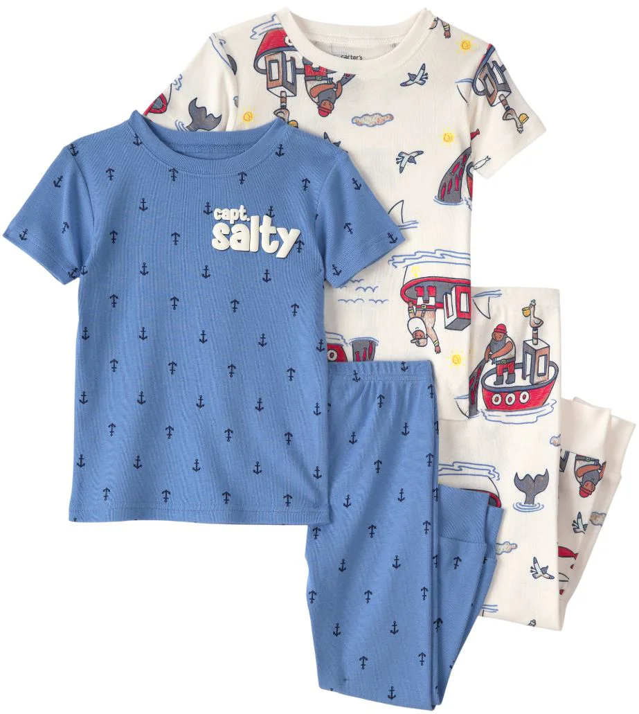 image for Carter's Set 2 pijamale din bumbac Blue Anchor Mariner foto