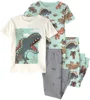 Carter's Set 2 pijamale din bumbac Green Dino foto