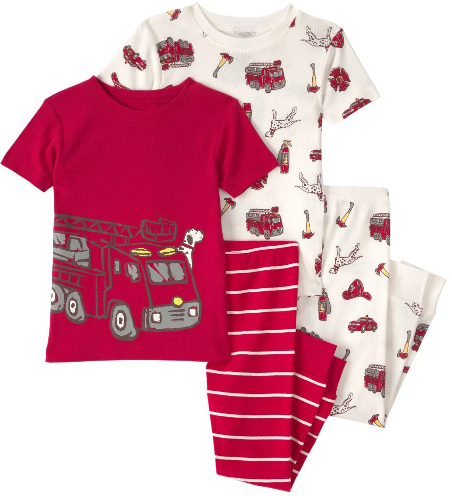image for Carter's Set 2 pijamale din bumbac Red Fire Truck foto