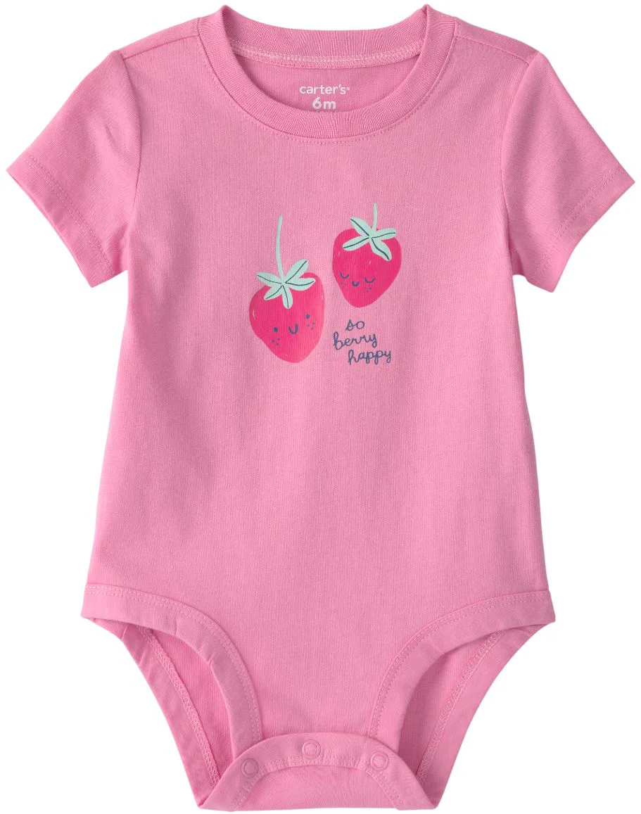 Carter's Body cu maneca scurta So Berry Happy foto