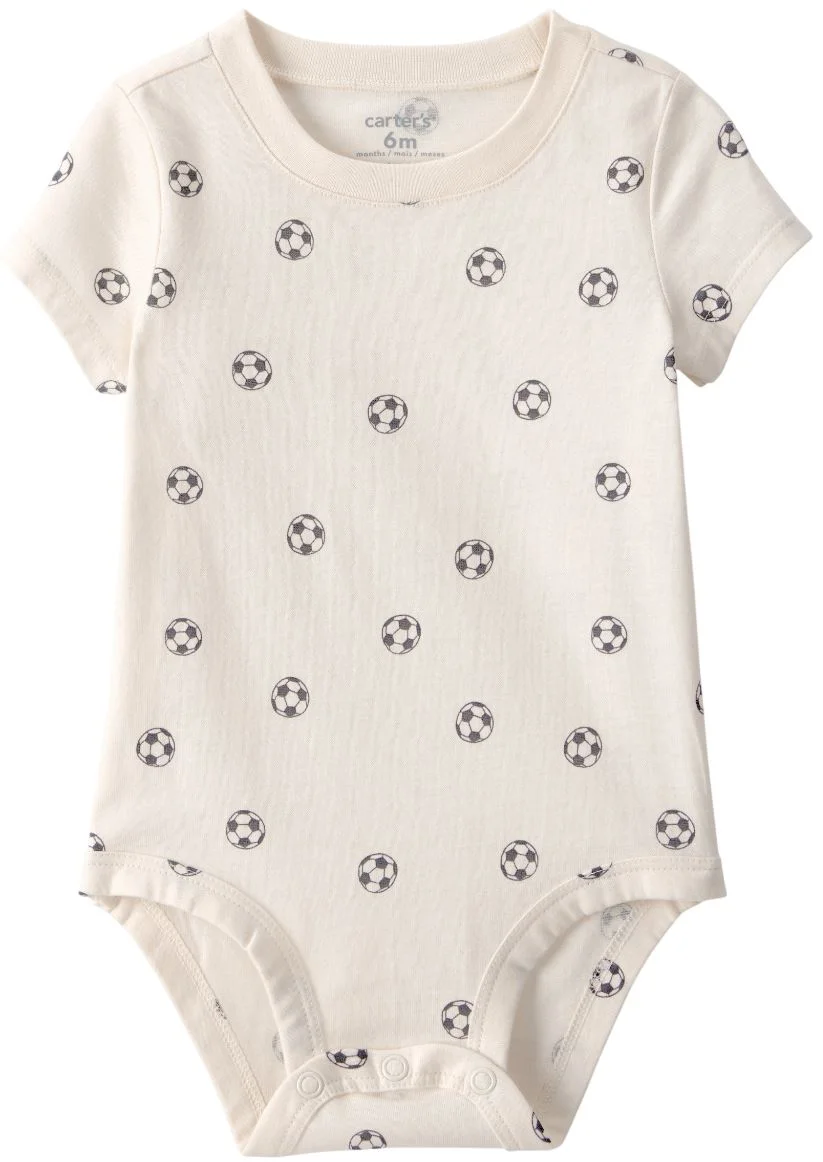 image for Carter's Body cu maneca scurta Ivory Soccer foto
