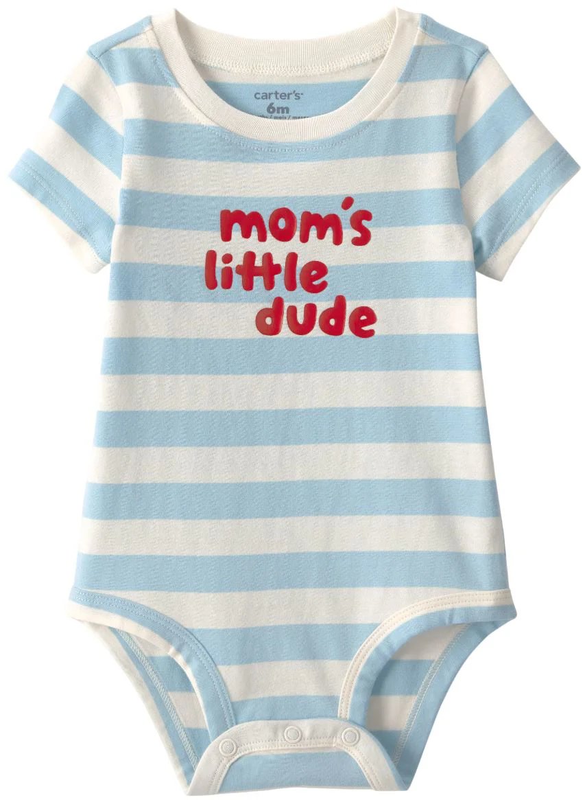 image for Carter's Body cu maneca scurta Mom's Little Dude foto