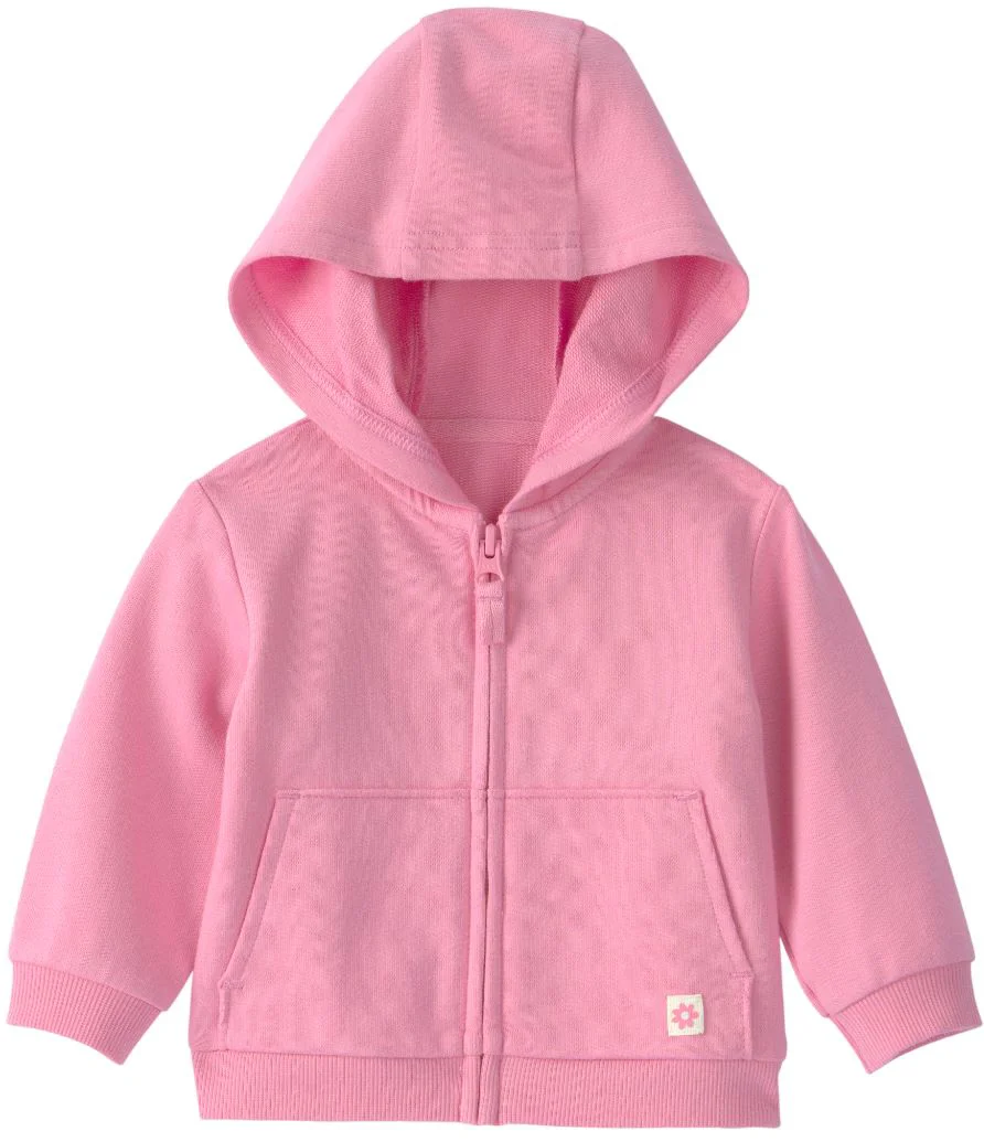 image for Carter's Hanorac cu gluga si fermoar Solid Pink Zip foto