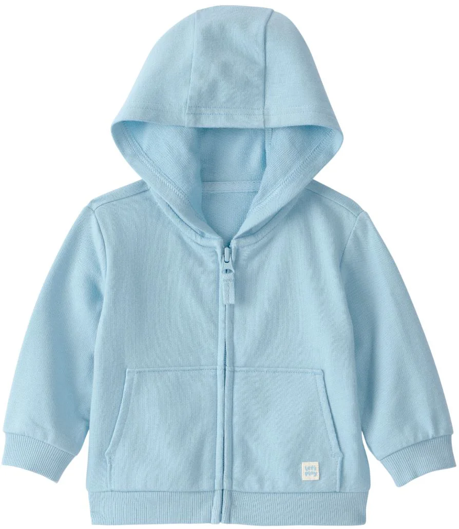 image for Carter's Hanorac cu gluga si fermoar Solid Blue Zip foto
