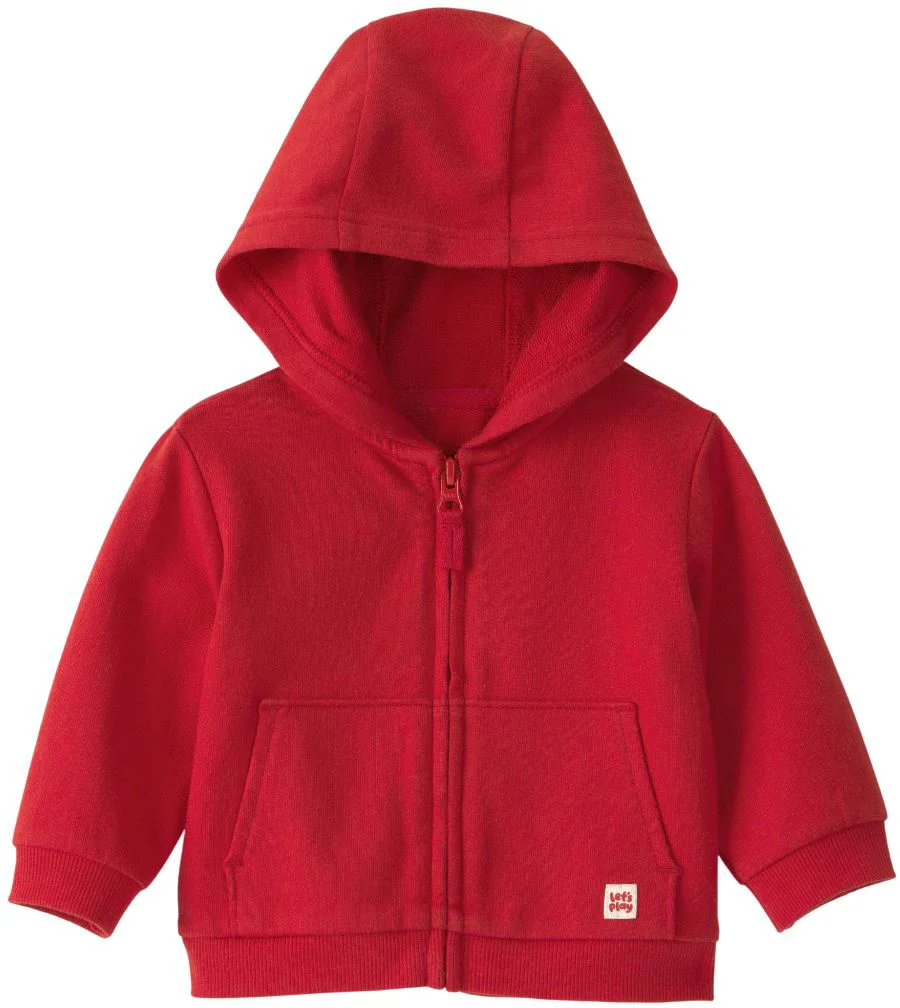 image for Carter's Hanorac cu gluga si fermoar Solid Red Zip foto