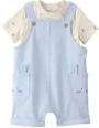 Carter's Комплект 2 в 1 Easter Blue Bunny - футболка и комбинезон foto