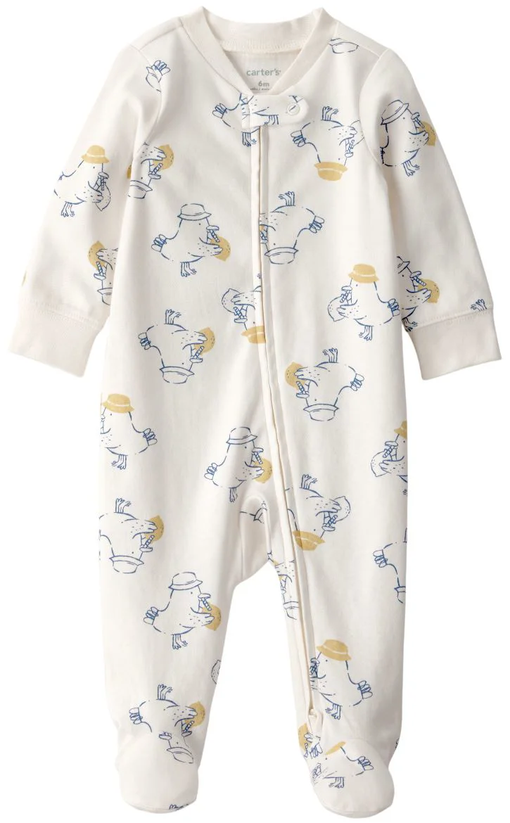 image for Carter's Pijama din bumbac cu botosei Duck Drinking Lemon foto
