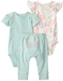 Carter's Set 3 piese Butterfly Outline - 2 body si pantaloni foto