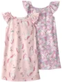 Carter's Комплект 2 ночные рубашки Pink Unicorn Floral Gown foto