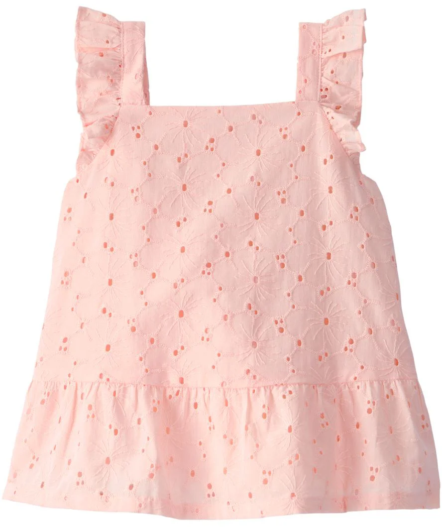 image for Carter's Хлопковый топ на бретелях Pink Eyelet foto