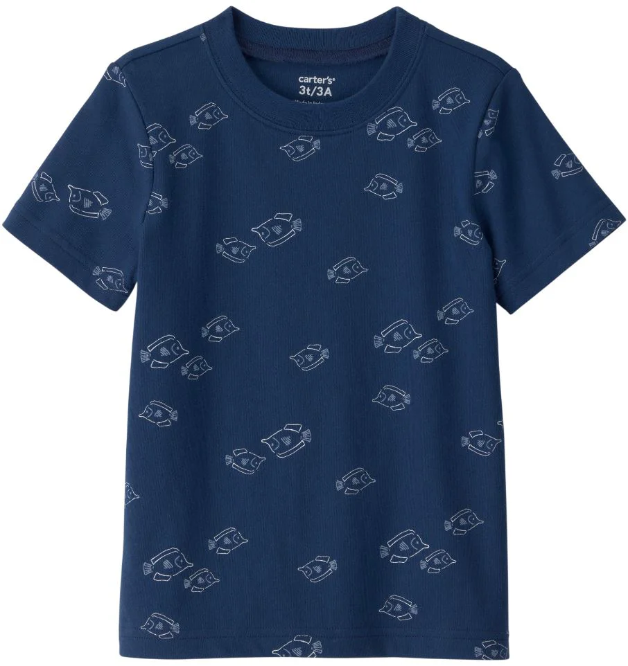 image for Carter's Tricou Navy Fish foto