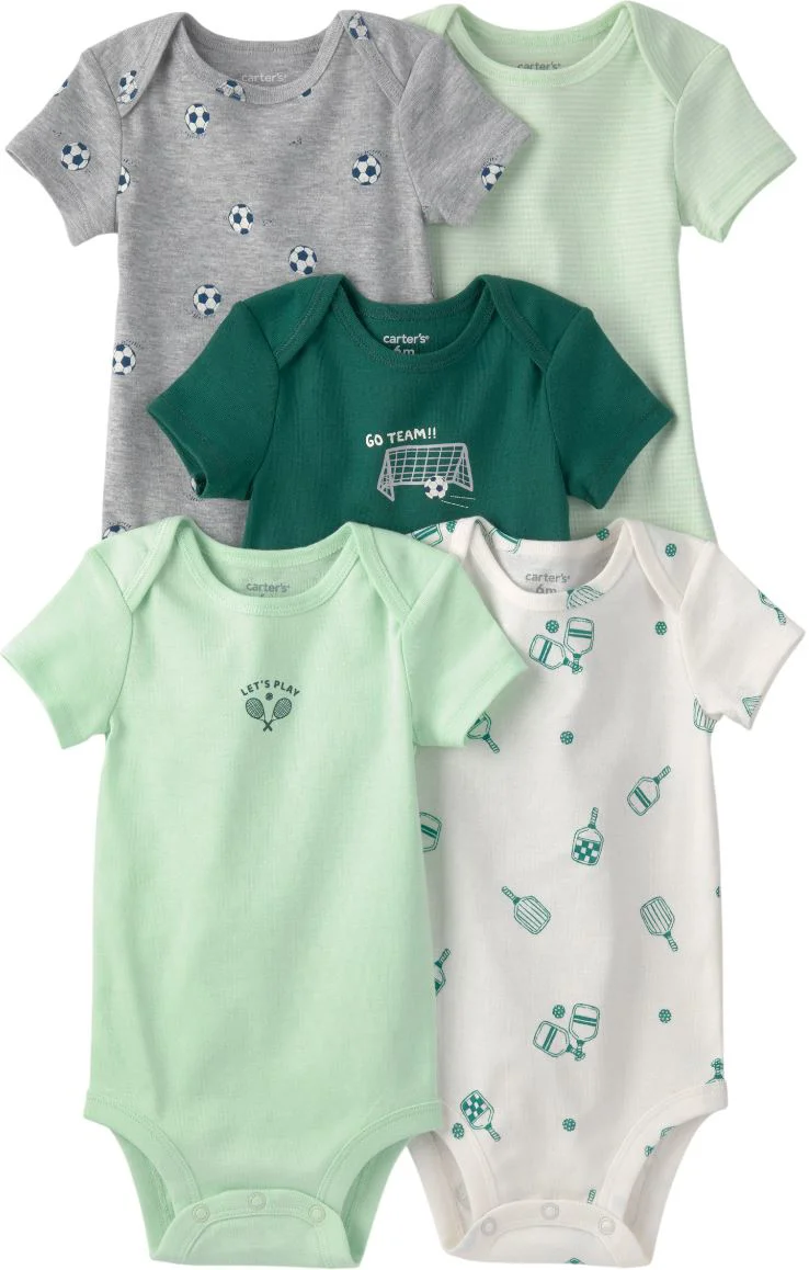 Carter's Set 5 body cu maneca scurta Spring Sports foto