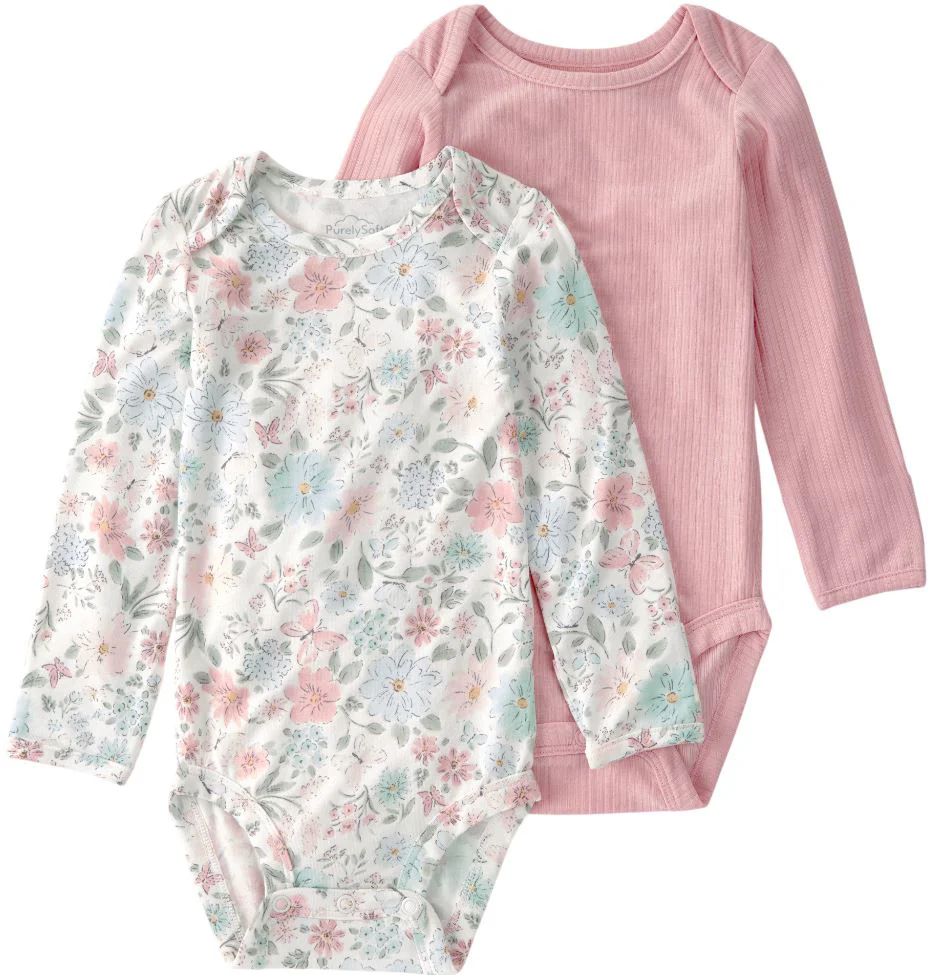 image for Carter's Set 2 body cu maneca lunga PurelySoft Butterfly Garden foto