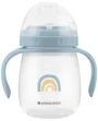 Cana din silicon cu nasuc moale KikkaBoo Stripy Friends, 240 ml foto