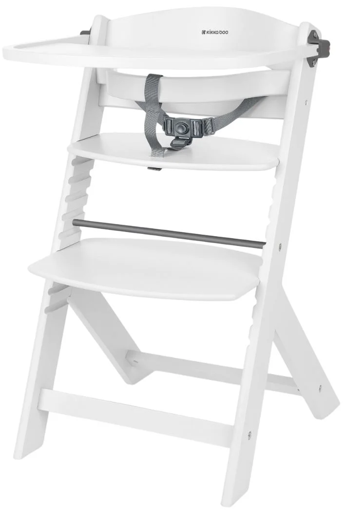 image for Scaun de masa din lemn KikkaBoo Nordy White foto