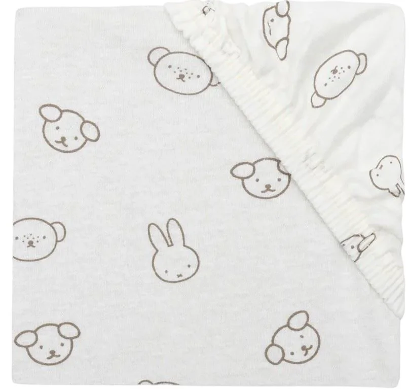 Cearsaf cu elastic Jollein Miffy, 140x70 cm foto
