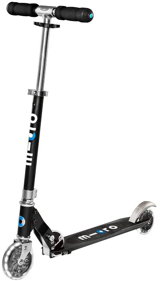Trotineta Micro Sprite LED Black foto