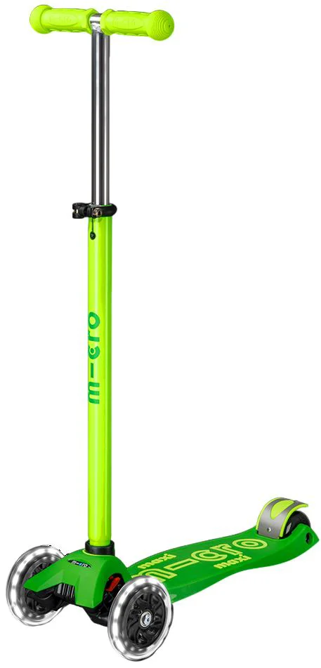 Trotineta Micro Maxi Deluxe Neon LED Parrot Green foto