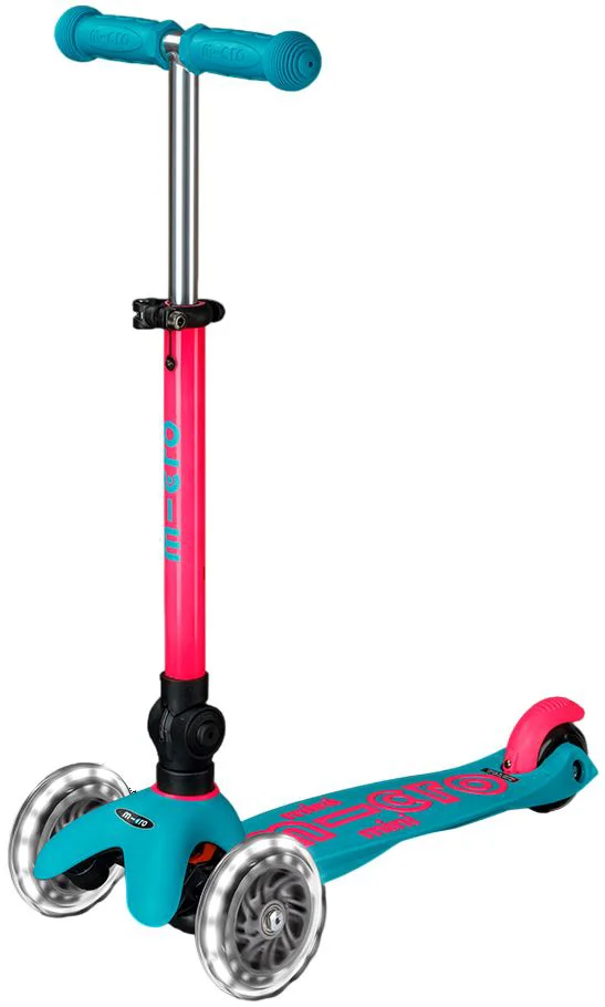 Trotineta pliabila Micro Mini Deluxe Foldable Neon LED Marine Pink foto