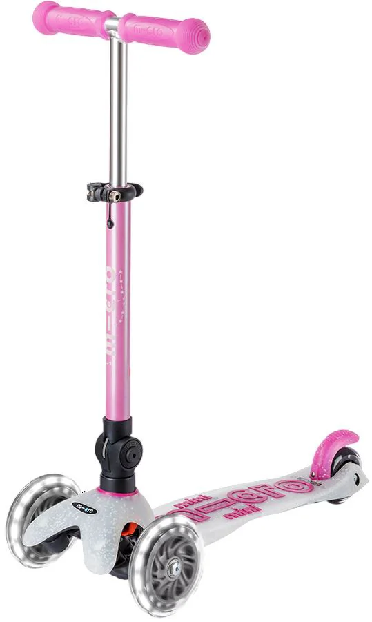 Trotineta Micro Mini Deluxe Foldable Orion LED Pink foto