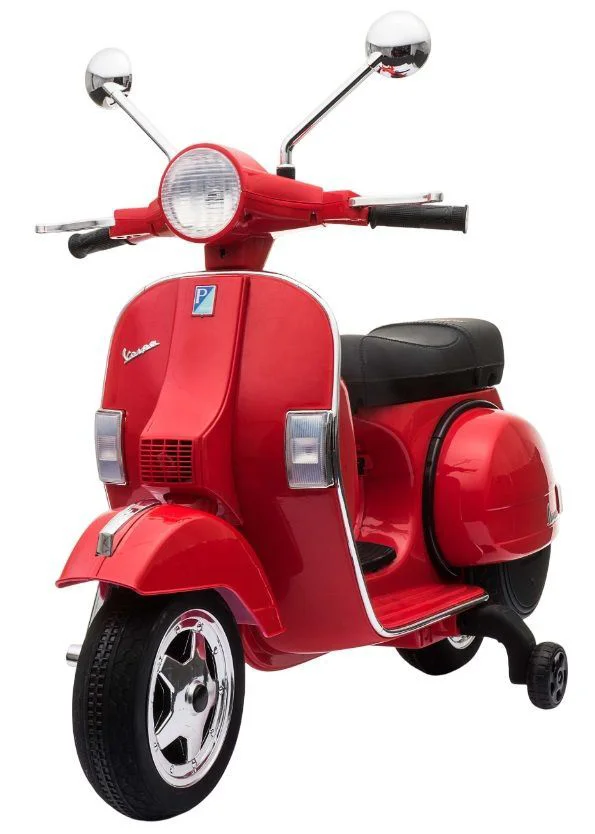 image for Motocicleta electrica KikkaBoo Vespa PX150 Red foto