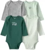 Carter's Set 4 body cu maneca lunga Green Soccer foto