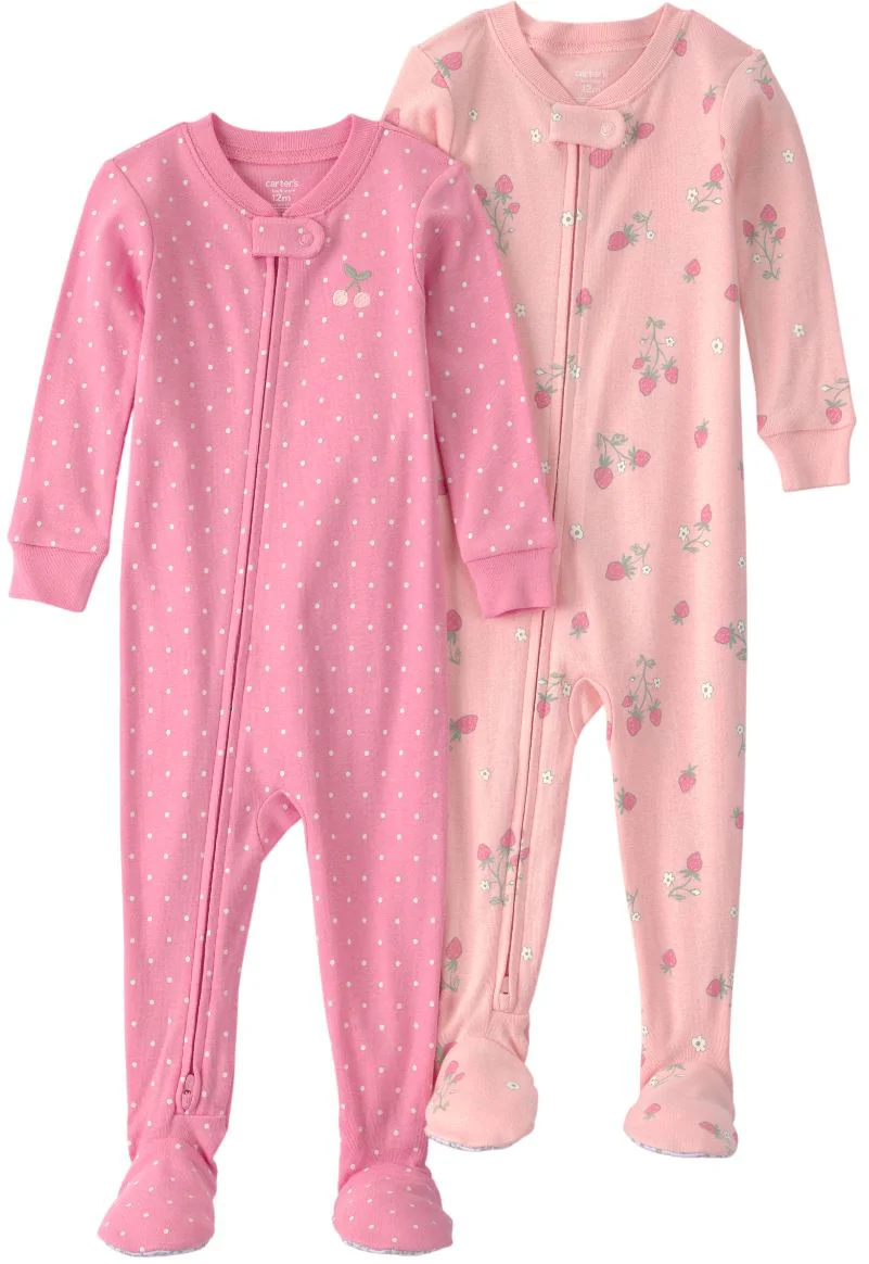 Carter's Set 2 pijamale din bumbac Strawberry Floral foto