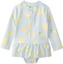Carter's Costum de baie intreg Rashguard Lemon Blue foto