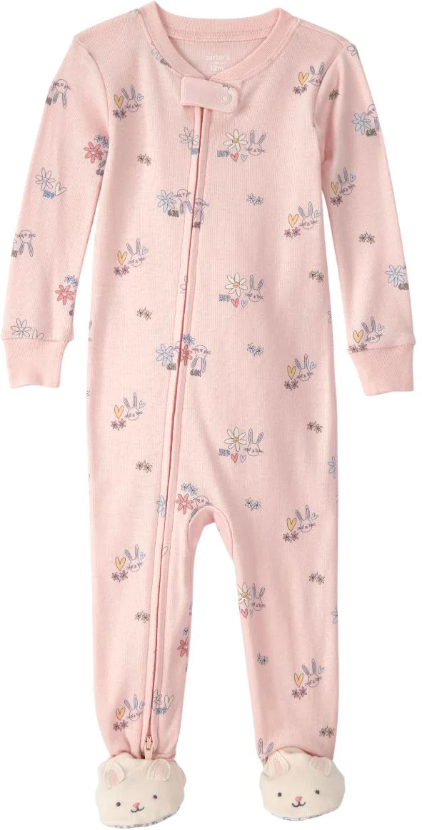 image for Carter's Хлопковая пижама с пинетками Bunny foto