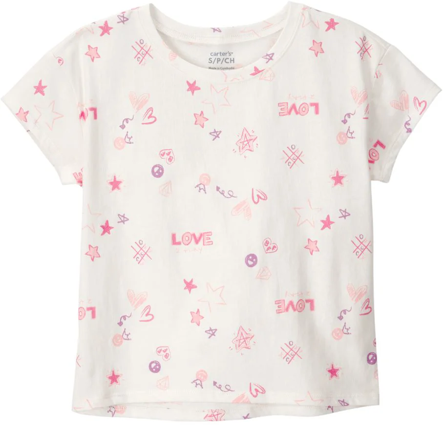 image for Carter's Tricou din bumbac Ivory Love foto