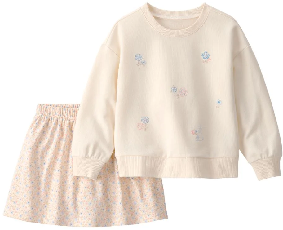 image for Carter's Set 2 piese Floral Easter - hanorac si skort foto