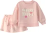 Carter's Set 2 piese Pink Easter - hanorac si skort foto